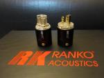 美国RANKO龙格RPP-100 PLUG磷青銅+鍍24K金電源插頭接插端子头包